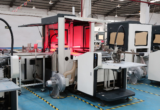 LS-450 PLUS স্বয়ংক্রিয় হার্ডকভার স্ট্রিপ বক্স ভিজ্যুয়াল পজিশনিং মেশিন 45 পিসি / মিনিট